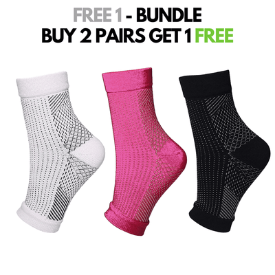 FitFree - Open-Toe Ankle Compression Socks (Unisex)