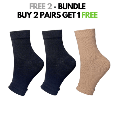 FitFree - Open-Toe Ankle Compression Socks (Unisex)