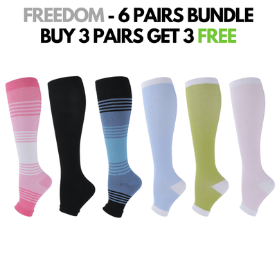 FitFree - Open-Toe Compression Socks (Unisex)